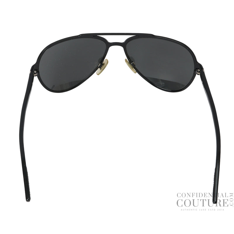 Pre-loved Dolce & Gabbana DG2081 Black Aviators