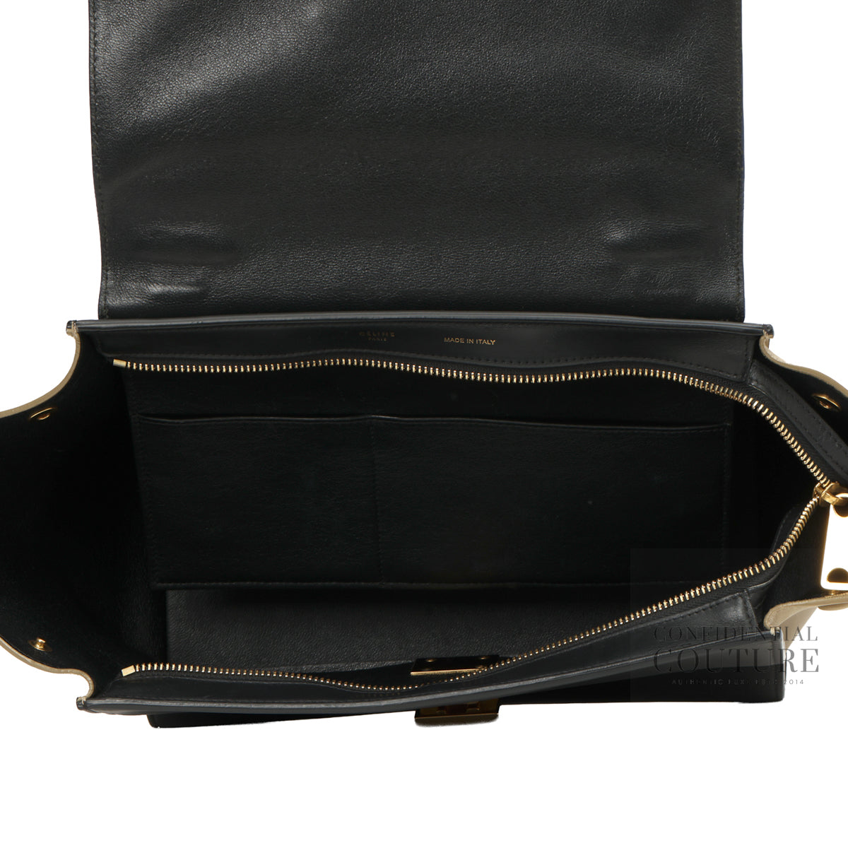 Authentic Pre-Loved — Trapeze Calfskin Multi-Colour Small Leather Bag — Hardware Detail