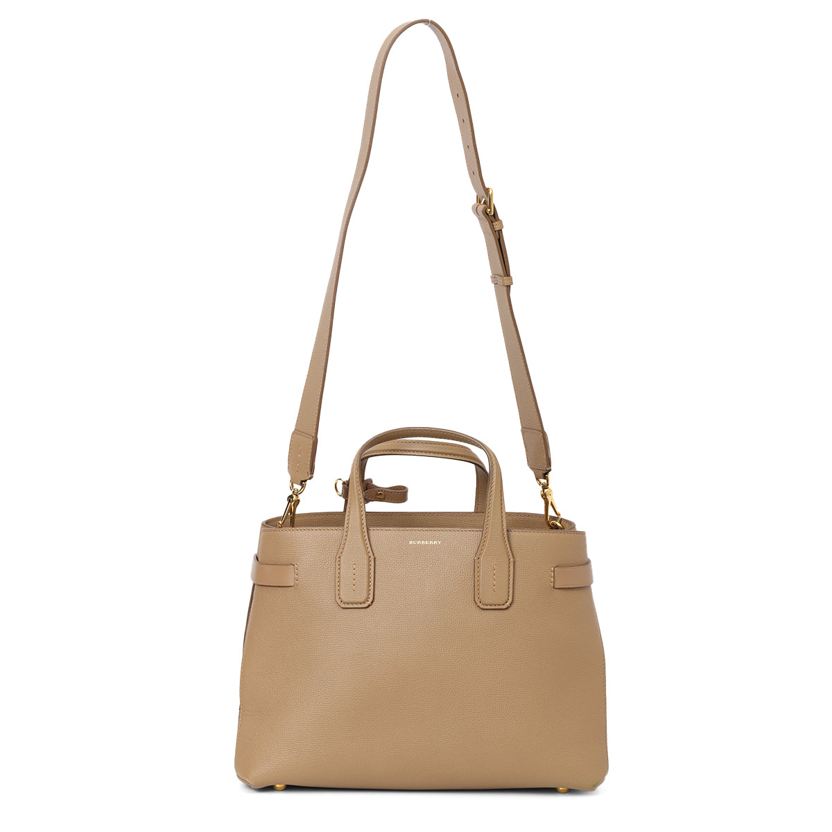 Medium Tan Banner Tote Bag