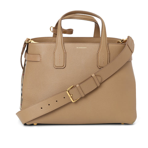 Medium Tan Banner Tote Bag