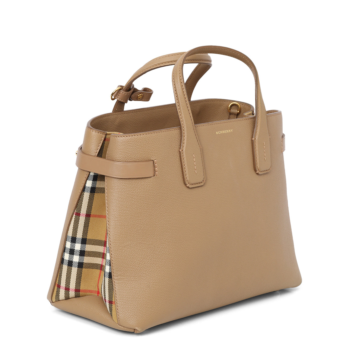 Medium Tan Banner Tote Bag