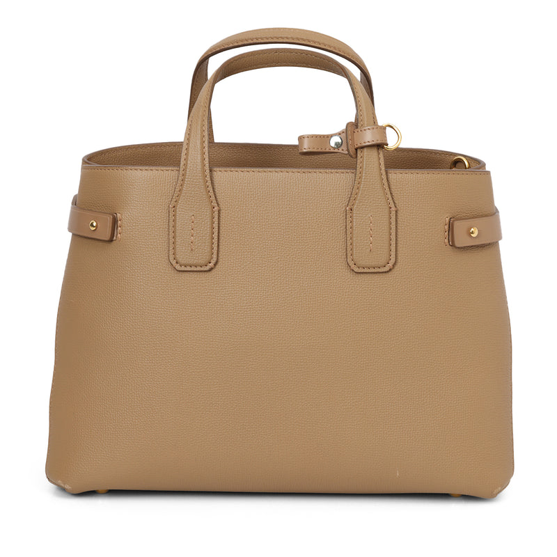 Medium Tan Banner Tote Bag