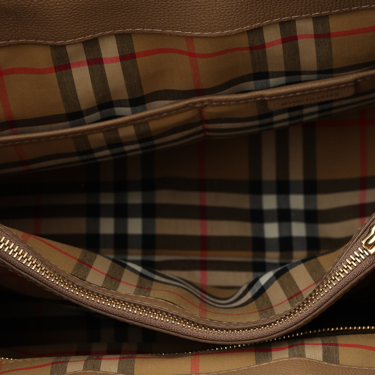 Medium Tan Banner Tote Bag