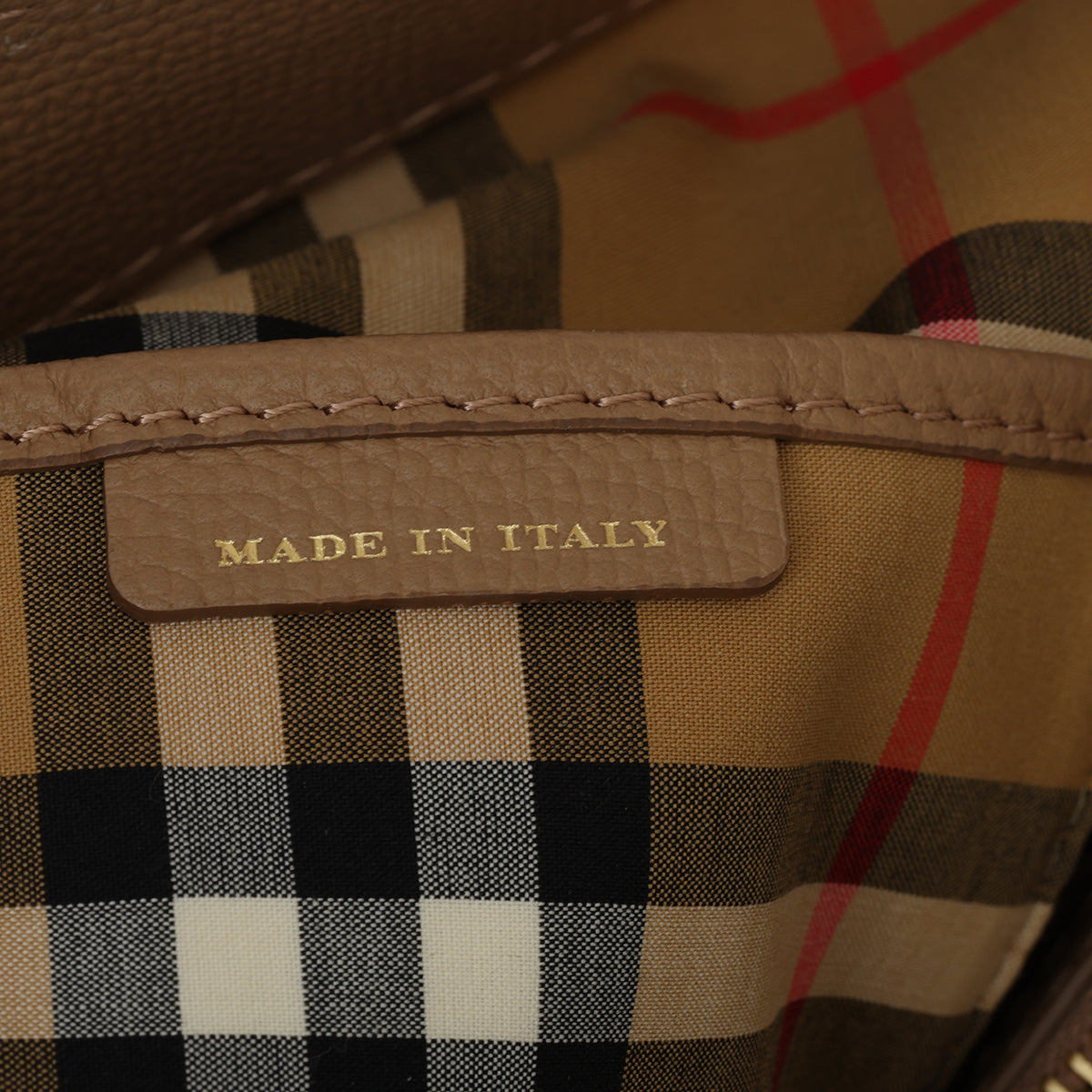 Medium Tan Banner Tote Bag