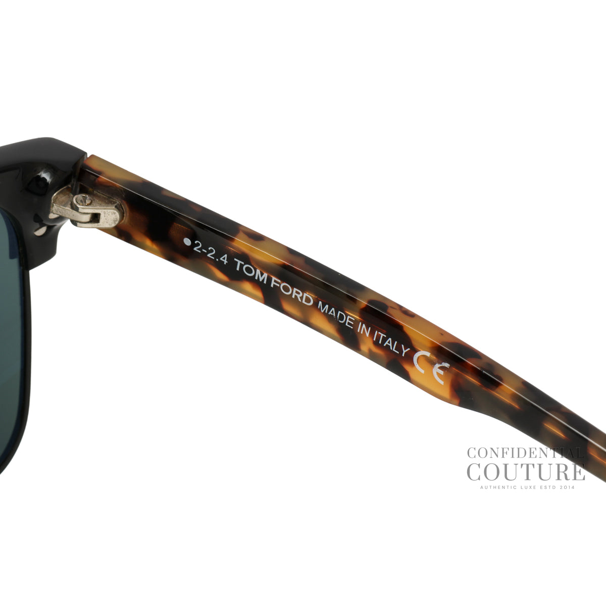 Black Frame Tortoise Shell Acetate River Square Sunglasses