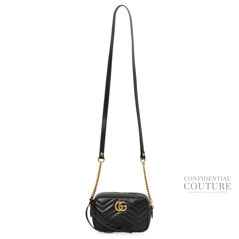 GG Marmont Mini Black Camera Bag