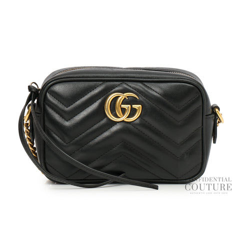 GG Marmont Mini Black Camera Bag