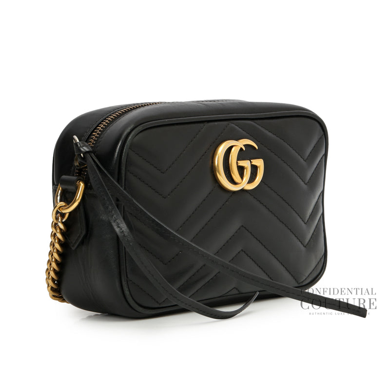 GG Marmont Mini Black Camera Bag