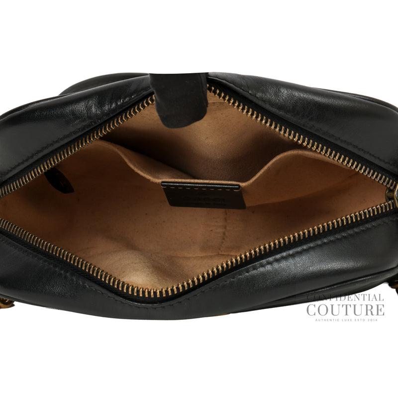 GG Marmont Mini Black Camera Bag