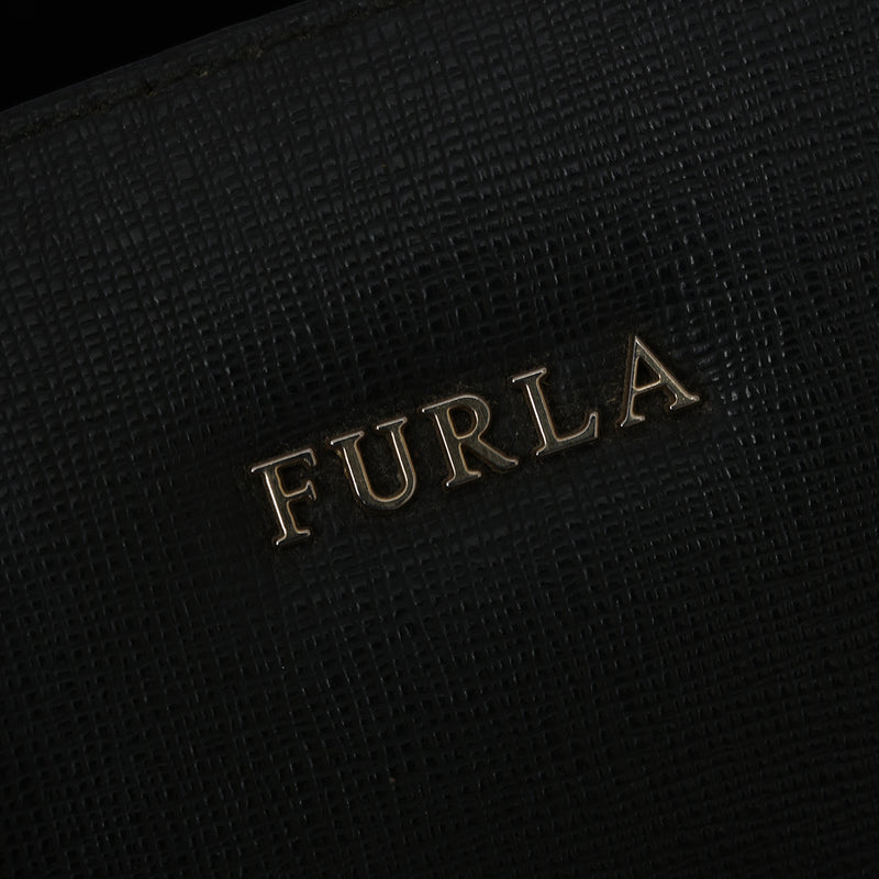 Women pre loved Furla Black Leather Bucket Bag