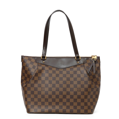 Westminster GM Damier Ebene Tote Bag Brown