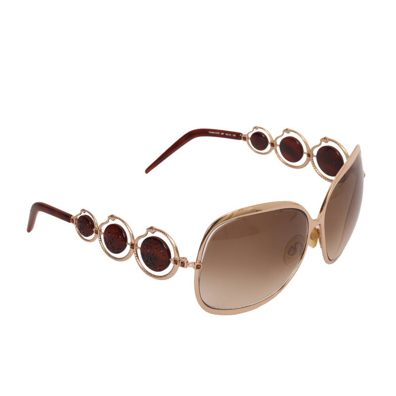 Pearl Frame Brown Sunglasses