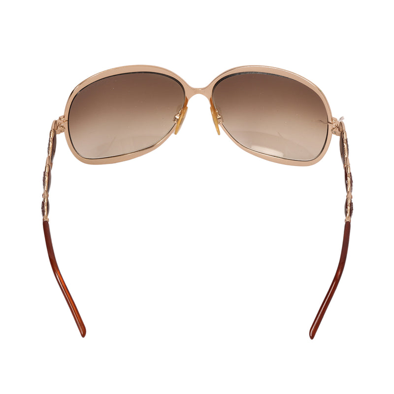 Pearl Frame Brown Sunglasses