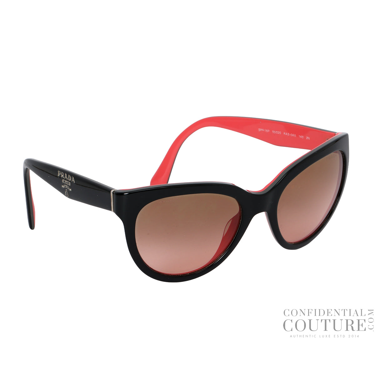 Cat Eye Black/Pink Sunglasses SPR 05P
