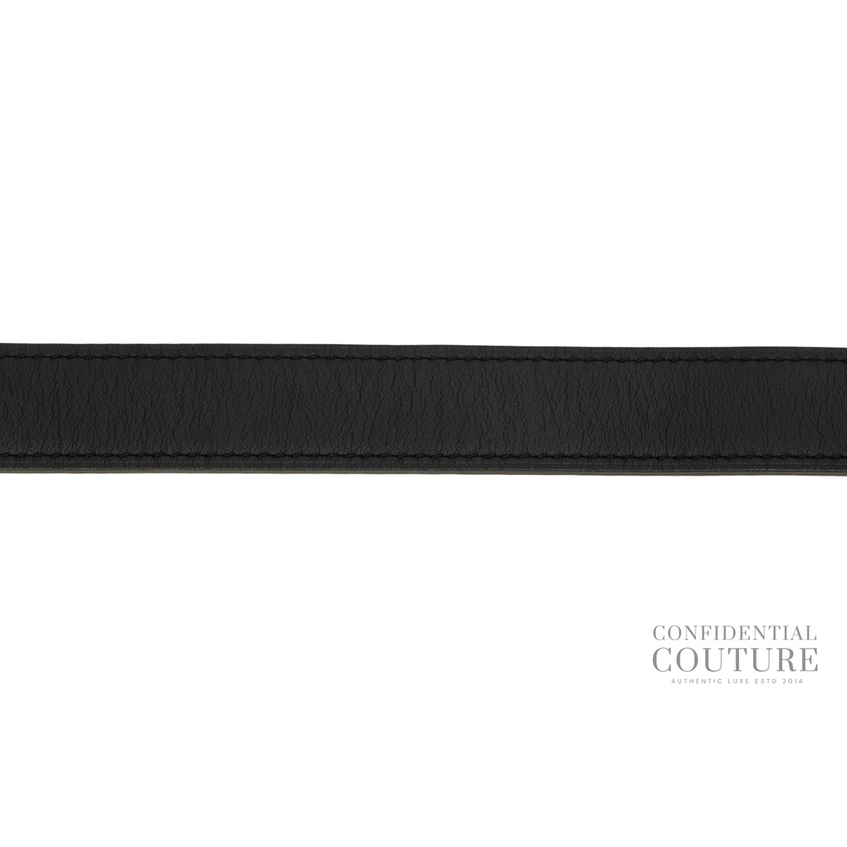Authentic Pre-Loved — Noir/Gold Swift/Epsom 24 mm Constance Belt- 80 — Interior View