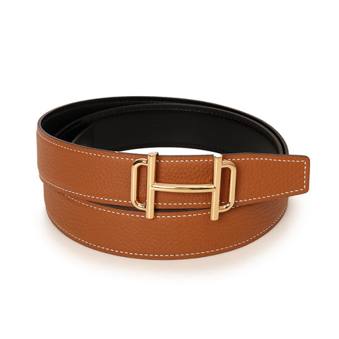 Boucle De Ceinture Royal & Cuir De Ceinture Réversible 32 MM