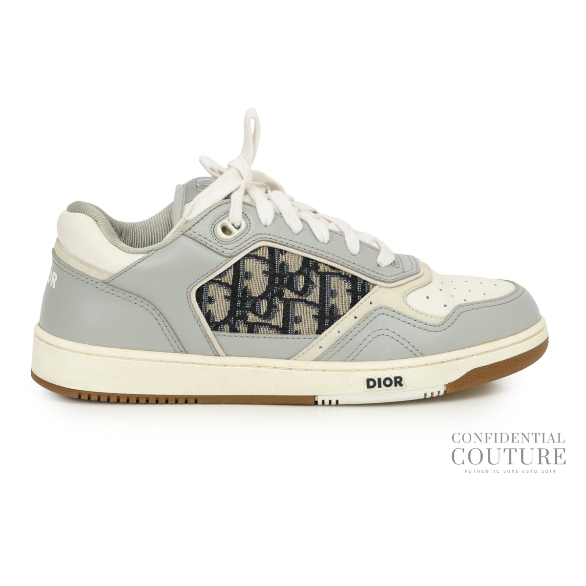 Grey & White B27 Uptown Low-Top Sneaker EU 39 | UK 6.5 | US 9