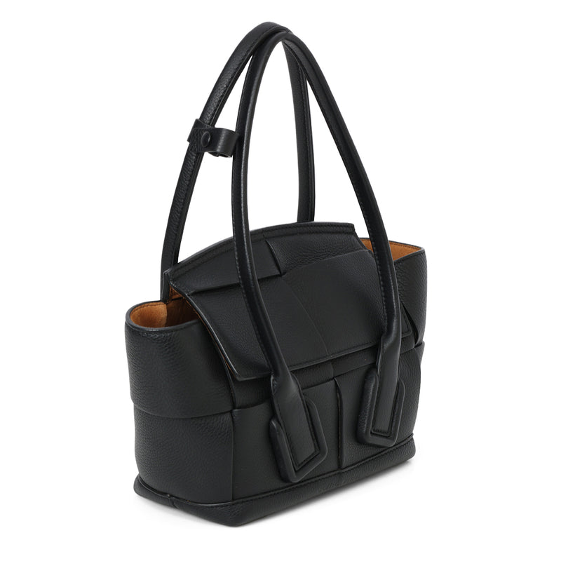 Black Mini Acro Top Handle Bag