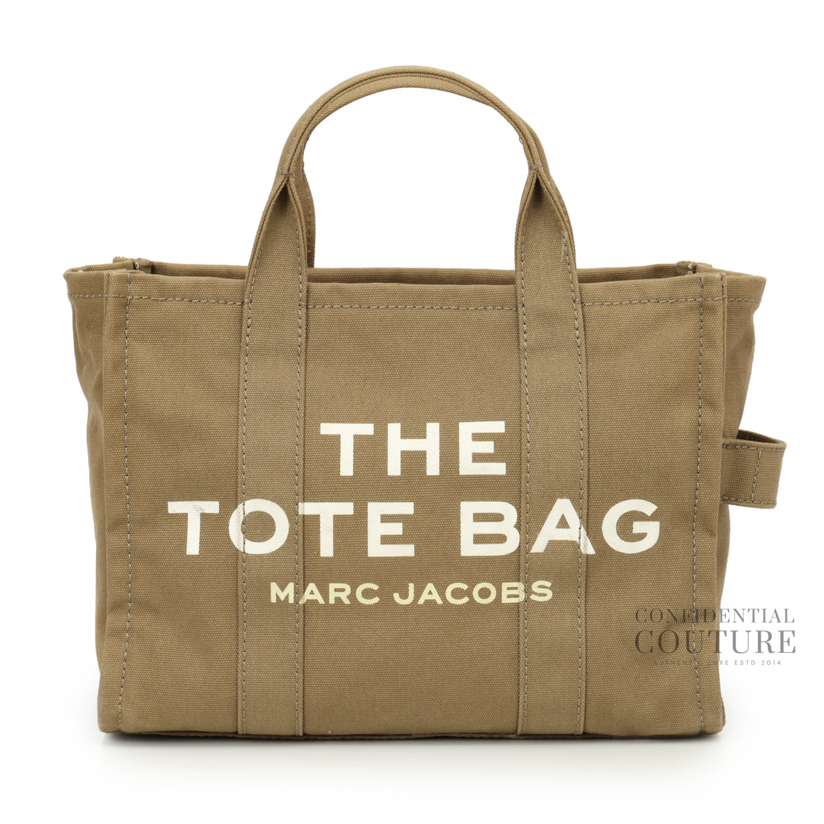 Authentic Pre-Loved — Slate Green The Canvas Medium Tote Bag — Front View