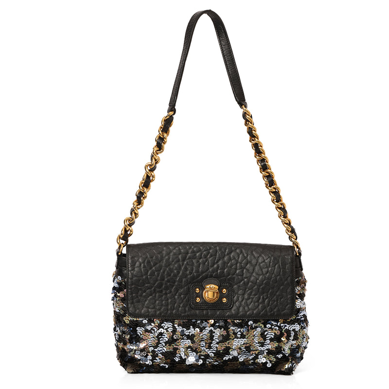 Rocket Sequin Chain Link Shoulder Bag One Size