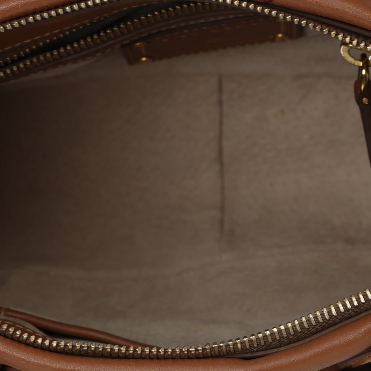 Tan Cuoio Soft Calfskin Leather Satchel Bag One Size