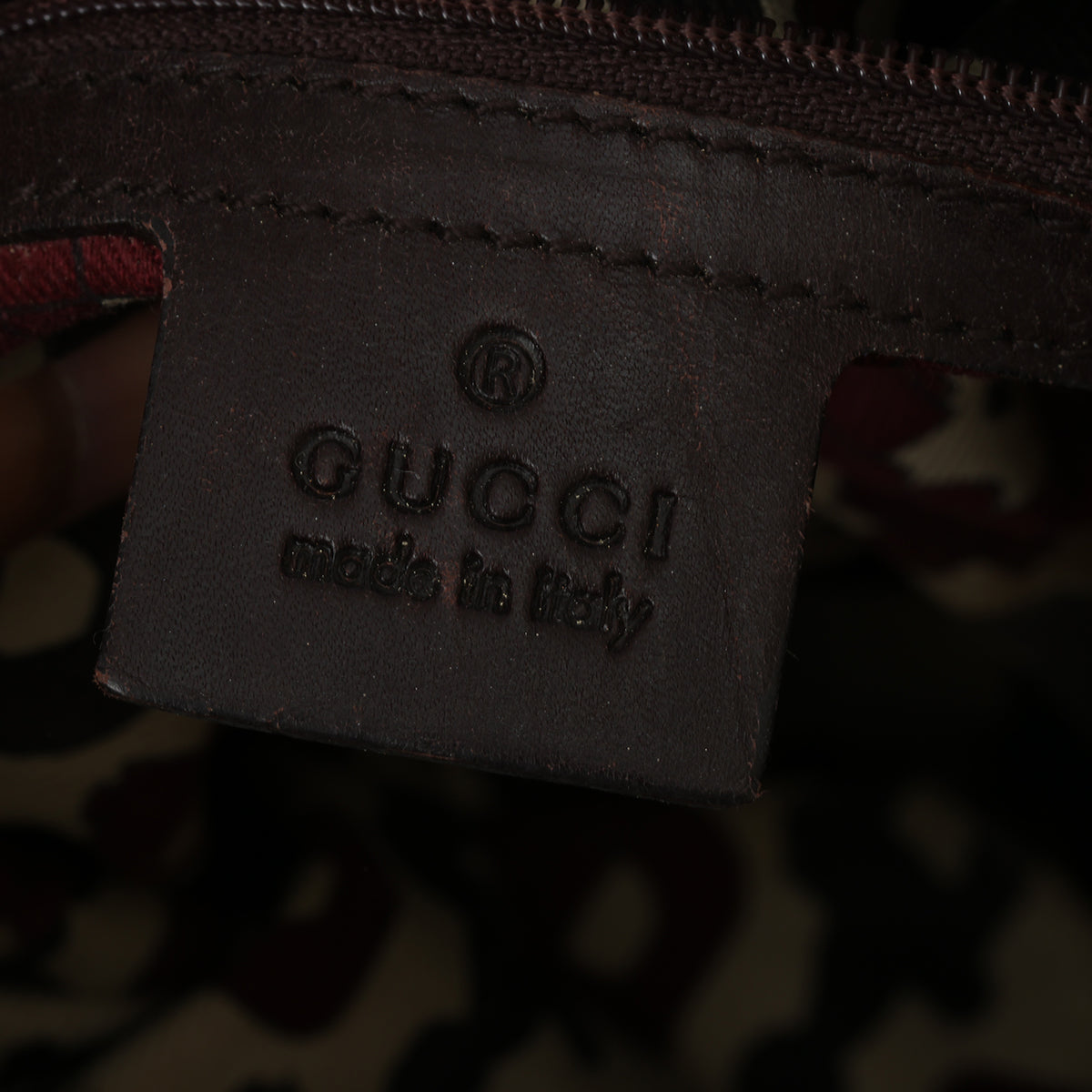Brown Guccissima Leather Chain Small Tote Bag