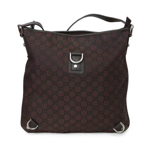 Brown GG Nylon Abbey Crossbody Bag One Size