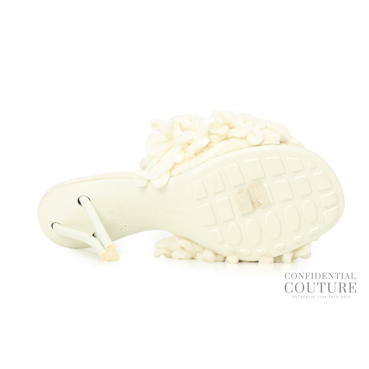 Pose Sandal Dread Chenille White Sandals | EU 37.5 | US 7.5 | UK 4.5