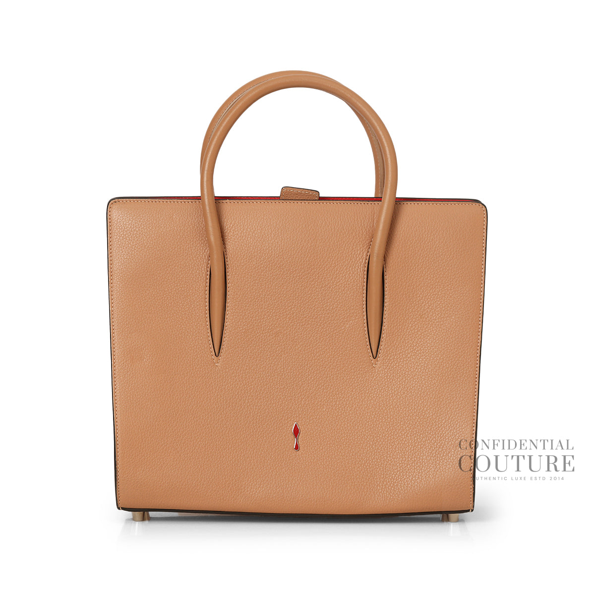 Nude/Red Medium Paloma Loubinthesky Handle Bag