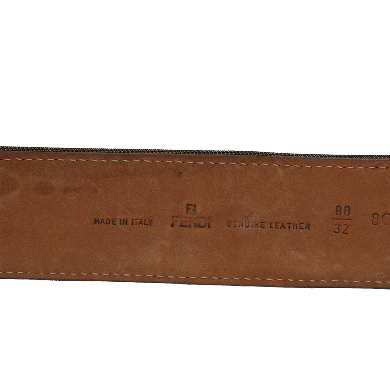 Women pre loved fendi brown leather belt price