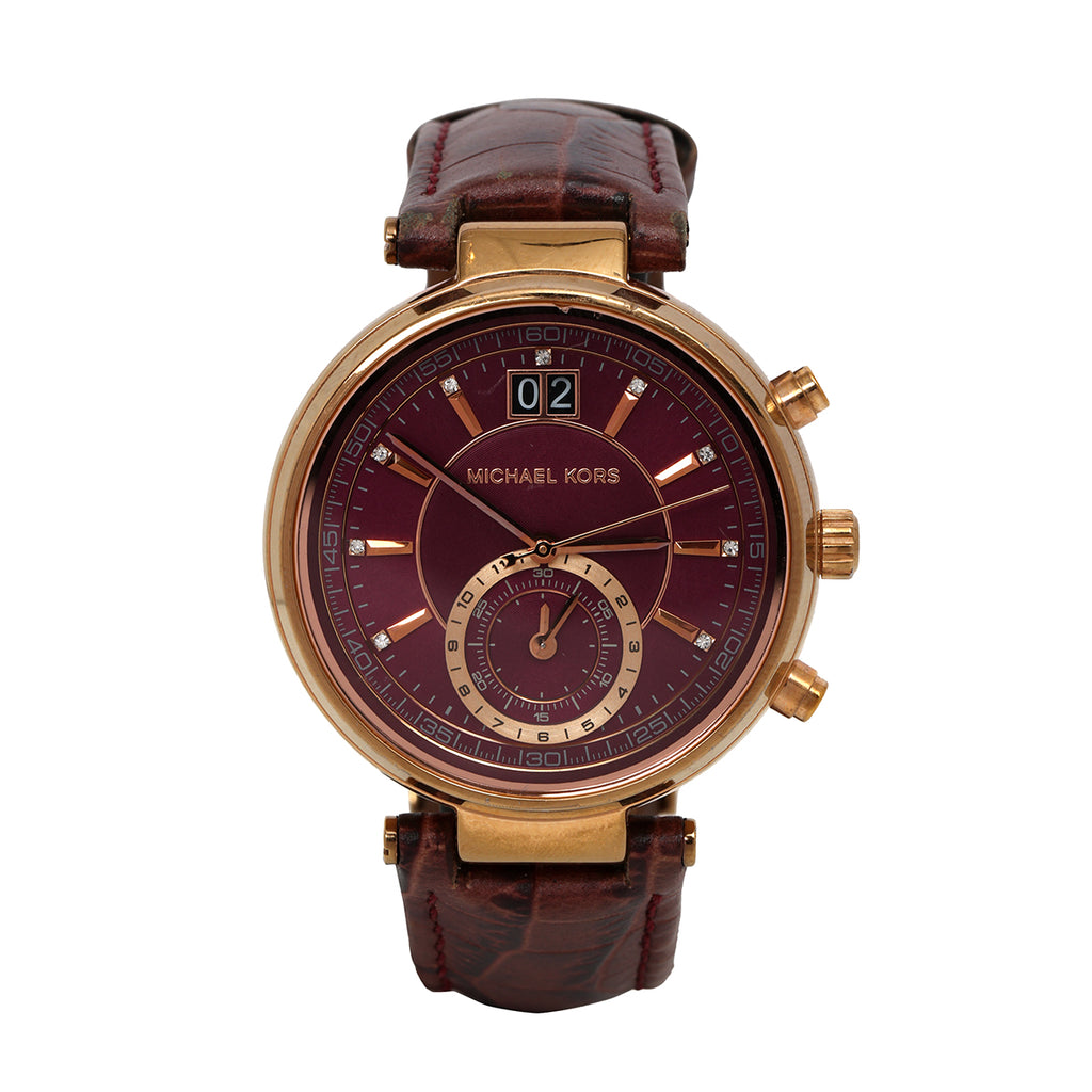 knee length dresses for ladies Shop Pre-Loved Michael Kors Women Chronograph Burgundy Dial & Strap Watch  with Gold Hardware. 100% Authentic. Free Shipping & COD in India –  Confidential Couture