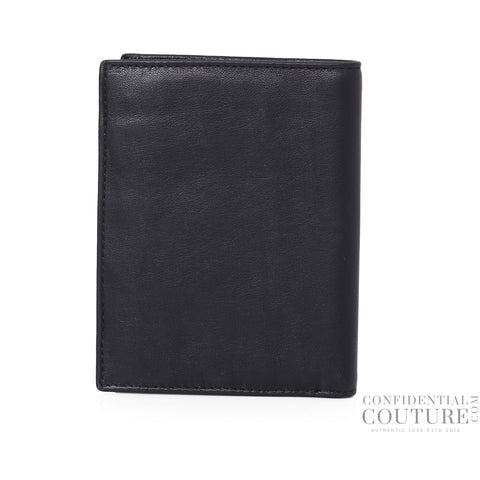 Portafoglio +C Credit Vitello 1 Black Leather Wallet
