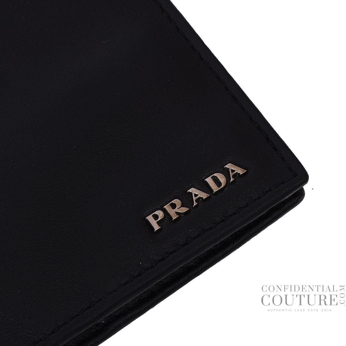 Portafoglio +C Credit Vitello 1 Black Leather Wallet