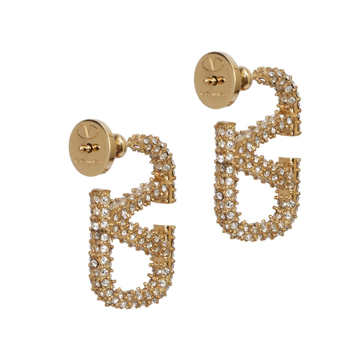 Garavani V-LOGO Signature Crystal-embellished Earrings
