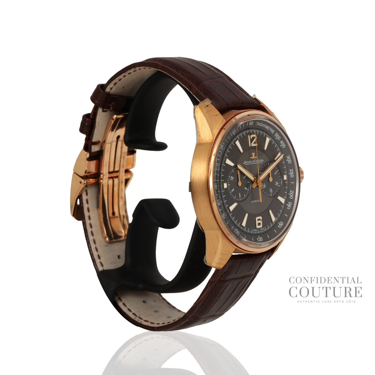 LeCoultre PolarisChronograph 18kt Rose Gold 42MM With Alligator Strap