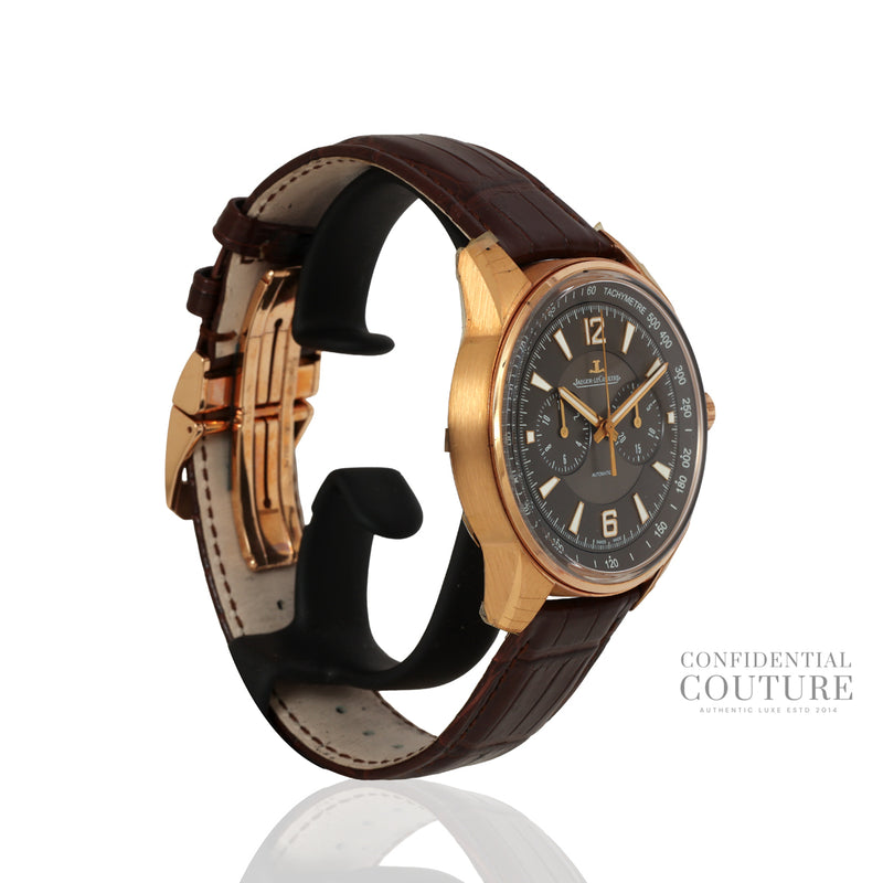 Men's Jaeger-LeCoultre LeCoultre PolarisChronograph 18kt Rose Gold 42MM With Alligator Strap