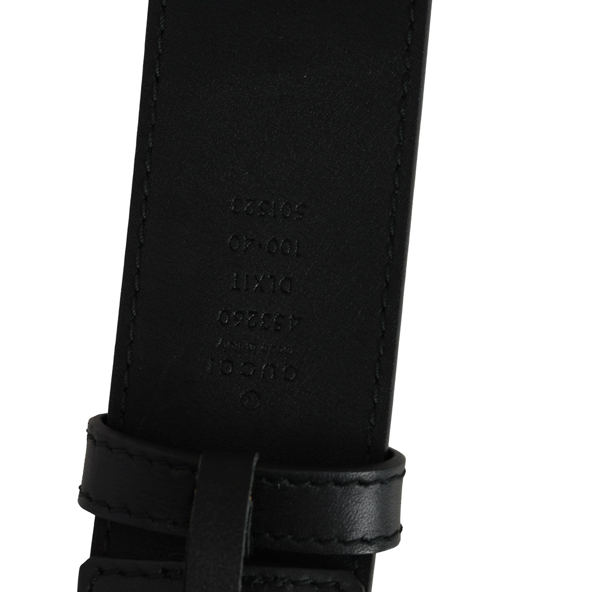 GG Marmont Pearls Black Leather Belt 40