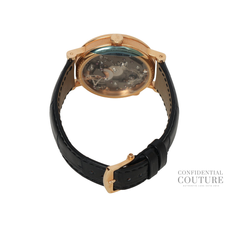 Breguet tradition gold with black alligator strap watch price