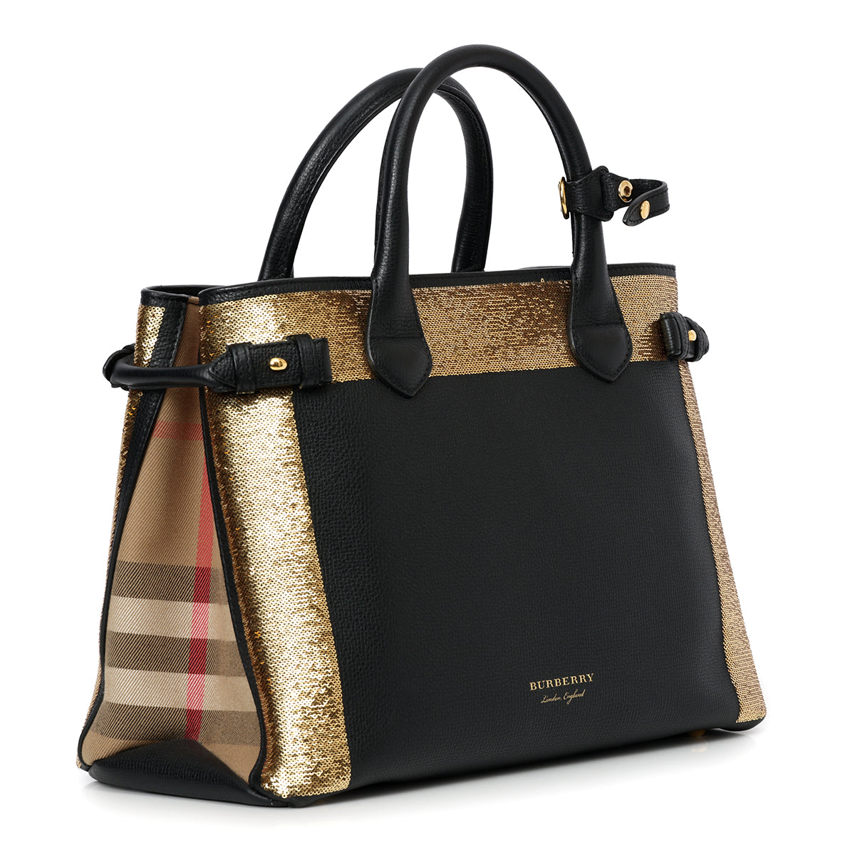 Banner Medium Glitter Pony Calfskin
