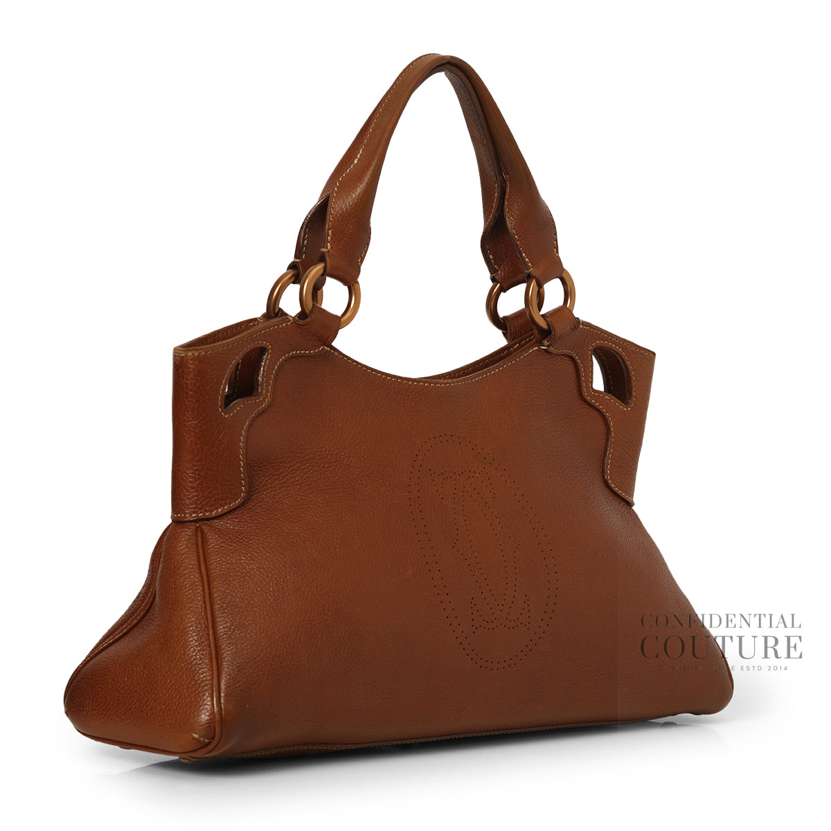Brown Leather Medium Marcello de Cartier Bag – Confidential Couture