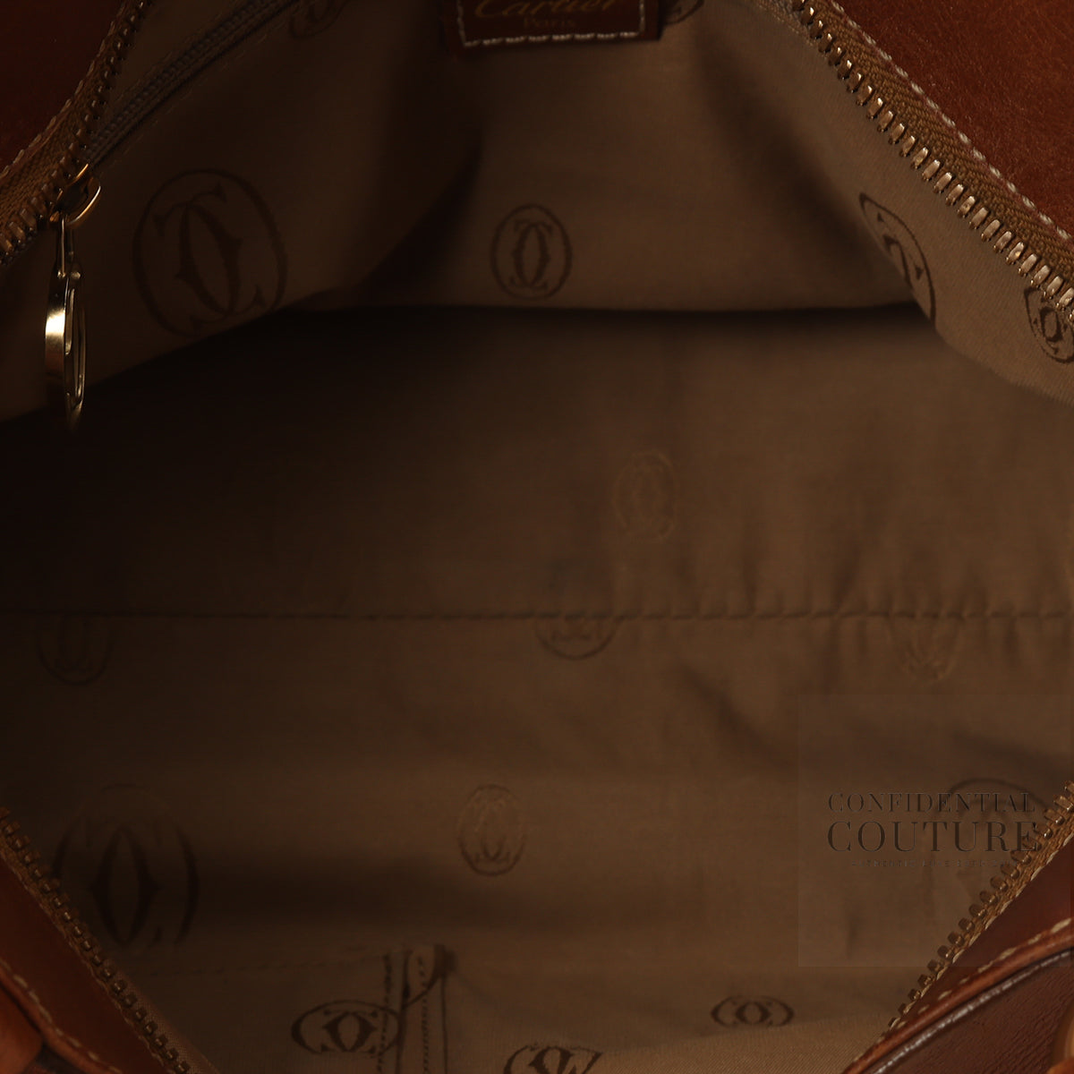 Brown Leather Medium Marcello de Cartier Bag