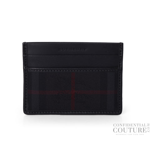 Black Sandon Check Card Case