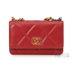 19 Maroon Wallet On Chain Bag