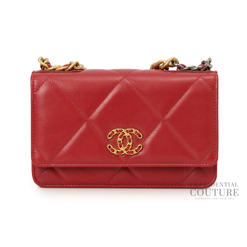 19 Maroon Wallet On Chain Bag