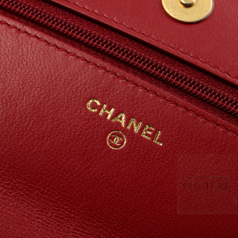 19 Maroon Wallet On Chain Bag