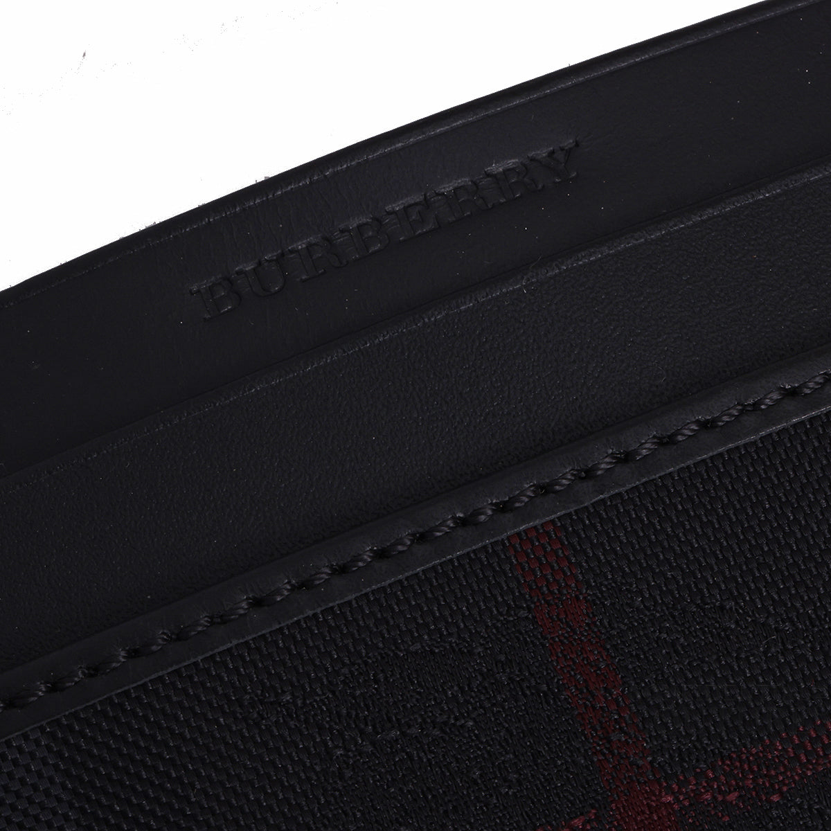 Black Sandon Check Card Case