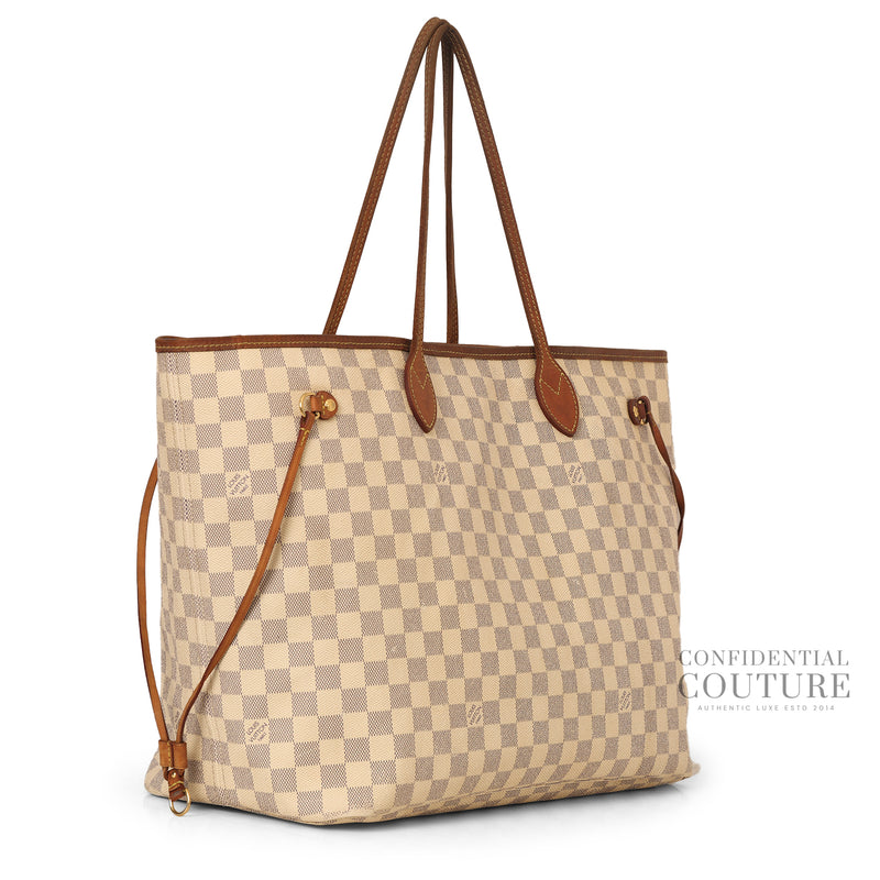 Pre-loved Louis Vuitton Damier Azur Neverfull GM Bag