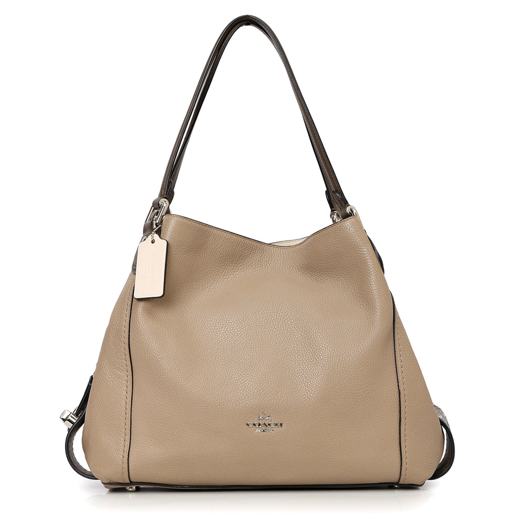SHOP PRELOVED Coach Brown Birch Edie 31 Shoulder Bag – 100 