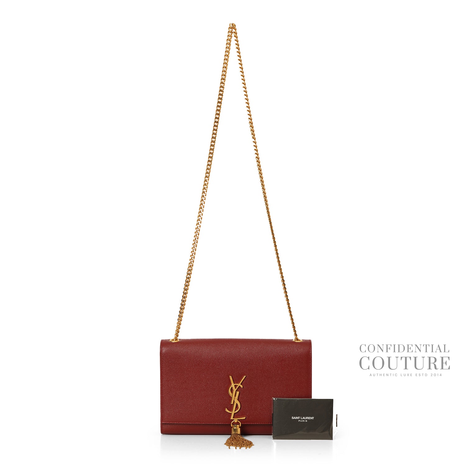 Maroon Kate Medium Tassle Bag