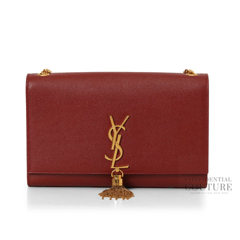 Maroon Kate Medium Tassle Bag